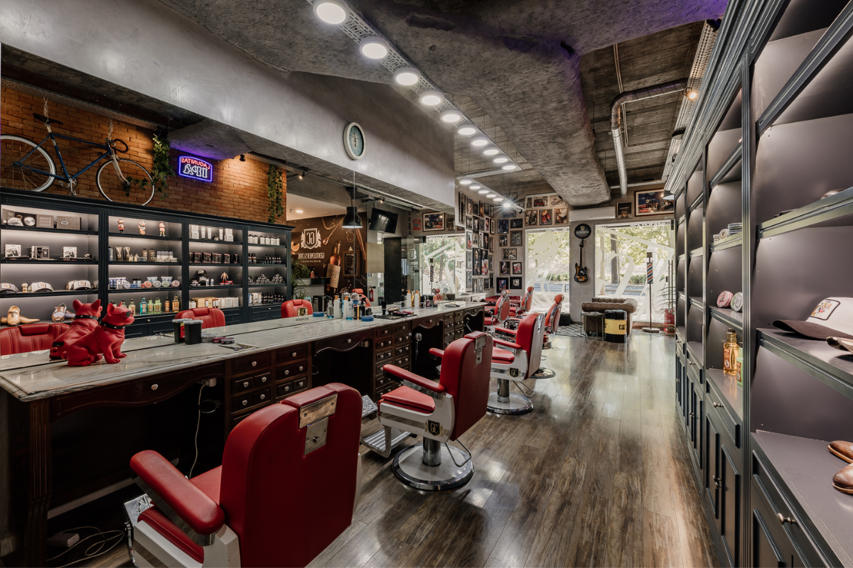 Interior da GC Barberhouse em Lisboa