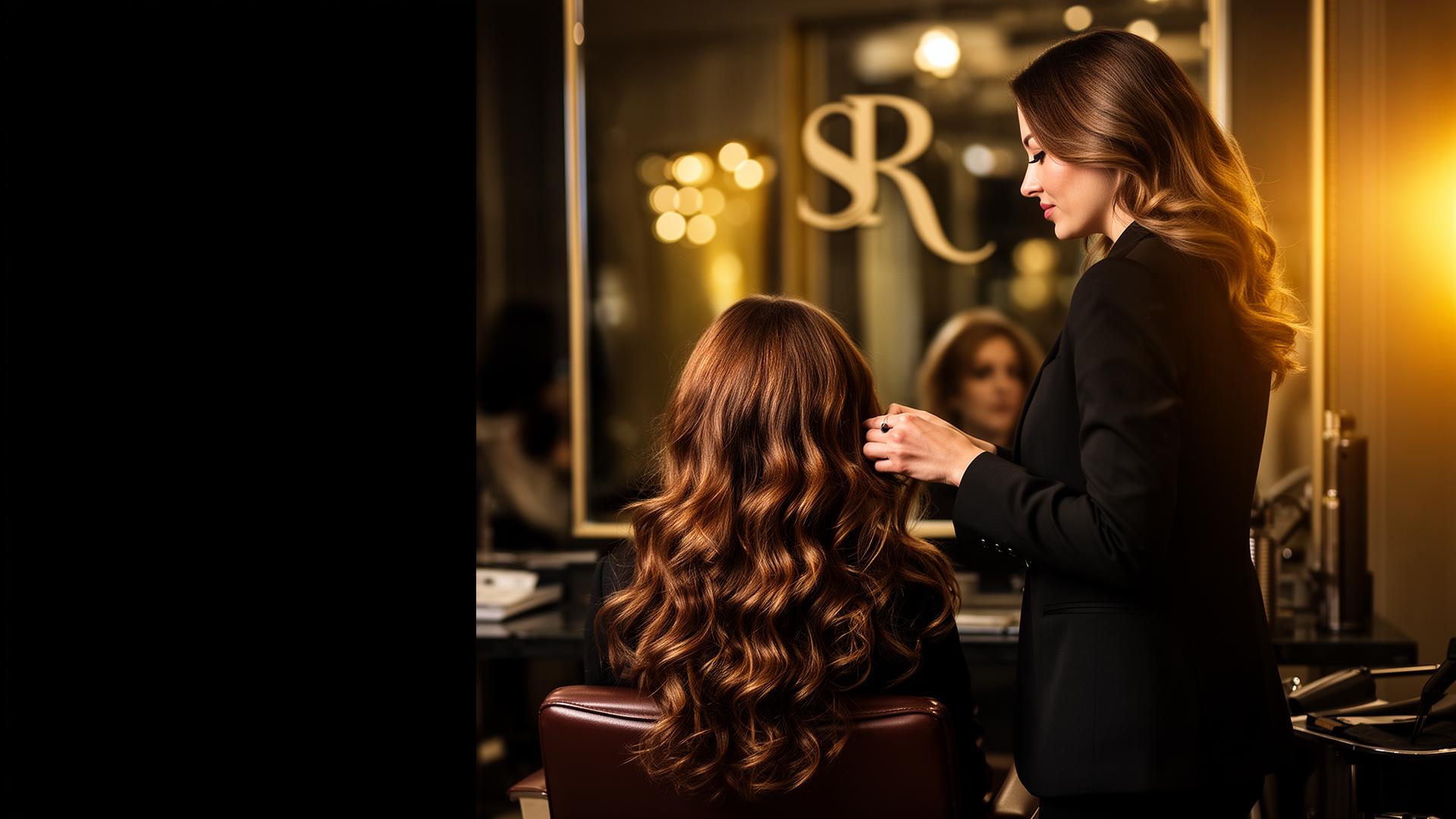 Profissional do SR Beauty Group a trabalhar num salão de luxo